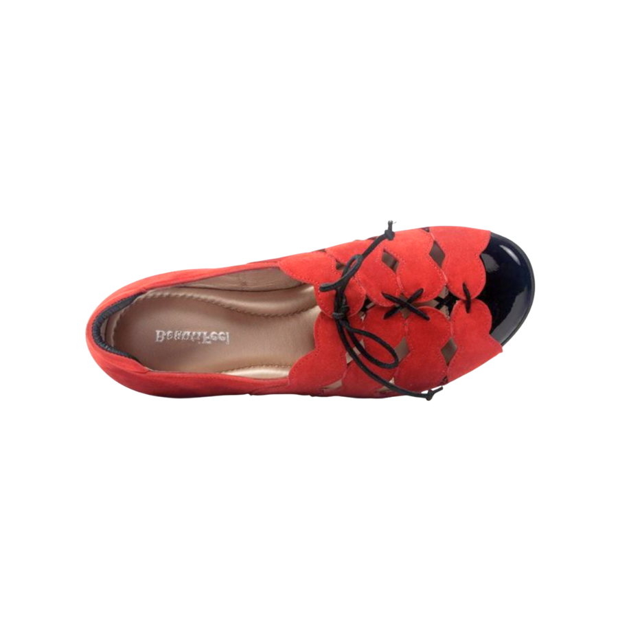 Beautifeel Amelia siena suede red women sandals comfort brand made in israel-4.png