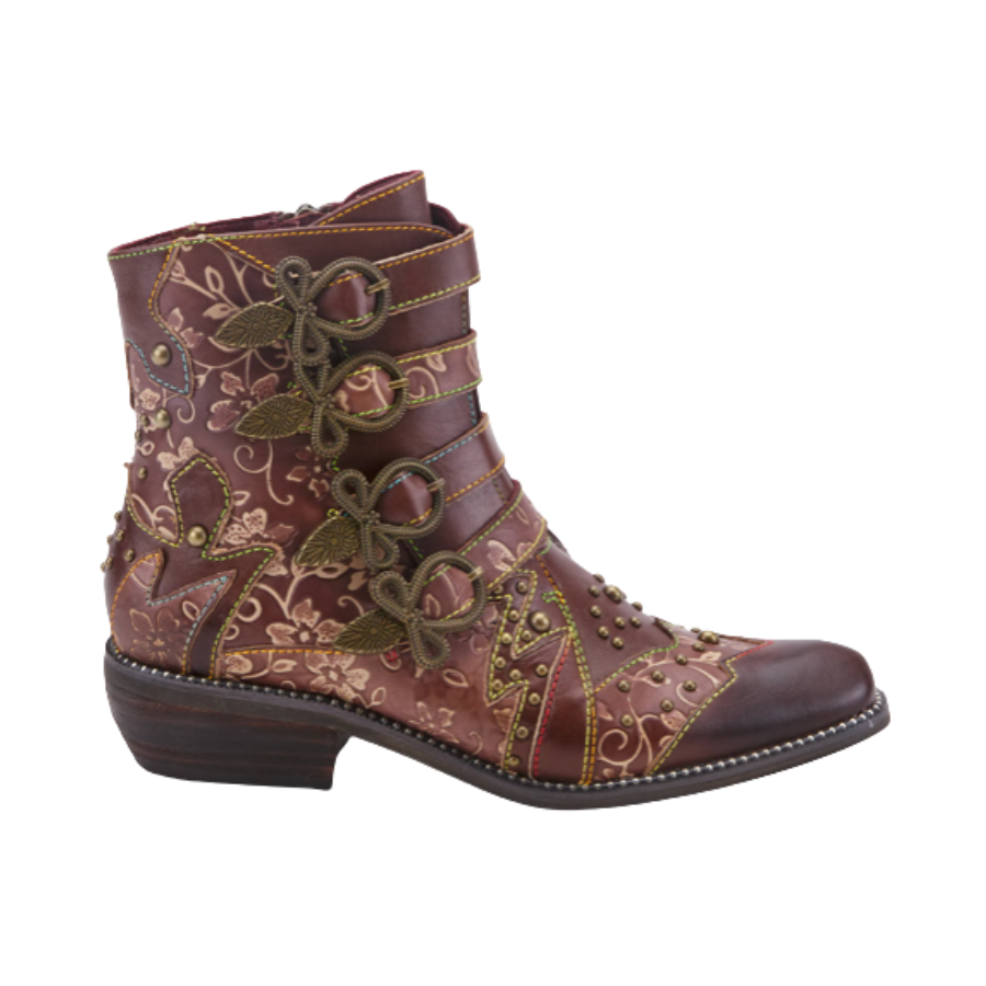 L'Artiste Rodeha women ankle boots in leather brown 2.png (Copy)