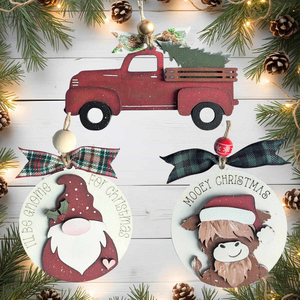 Farm house  DIY Ornament set (DIY Party)