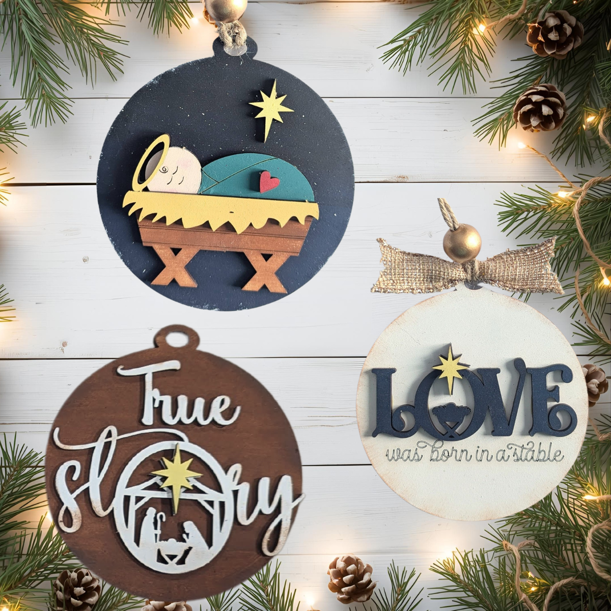 True Meaning of Christmas  DIY Ornament set (DIY Party)
