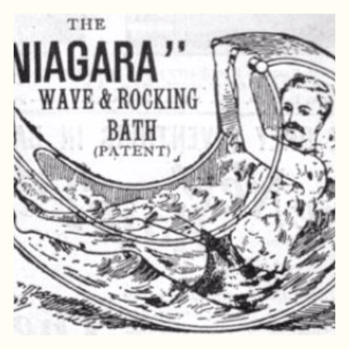Wave &amp; Rocking Bath - Victorian era invention