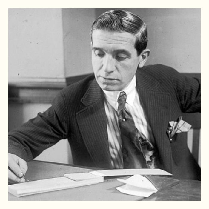 Charles Ponzi in his office - 1920