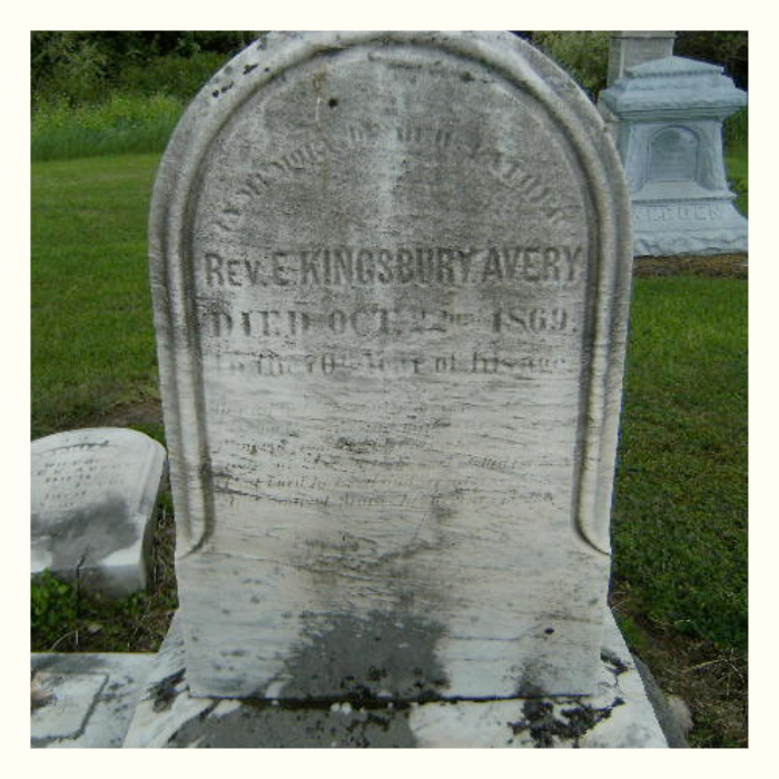 Avery's headstone