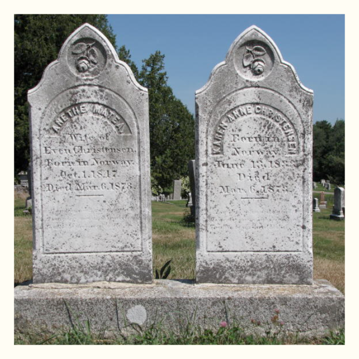 Graves of Karen and Anethe Christensen