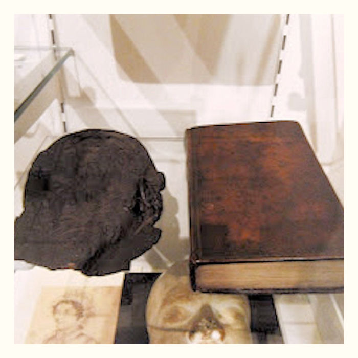 William Corder's scalp and anthropodermic book