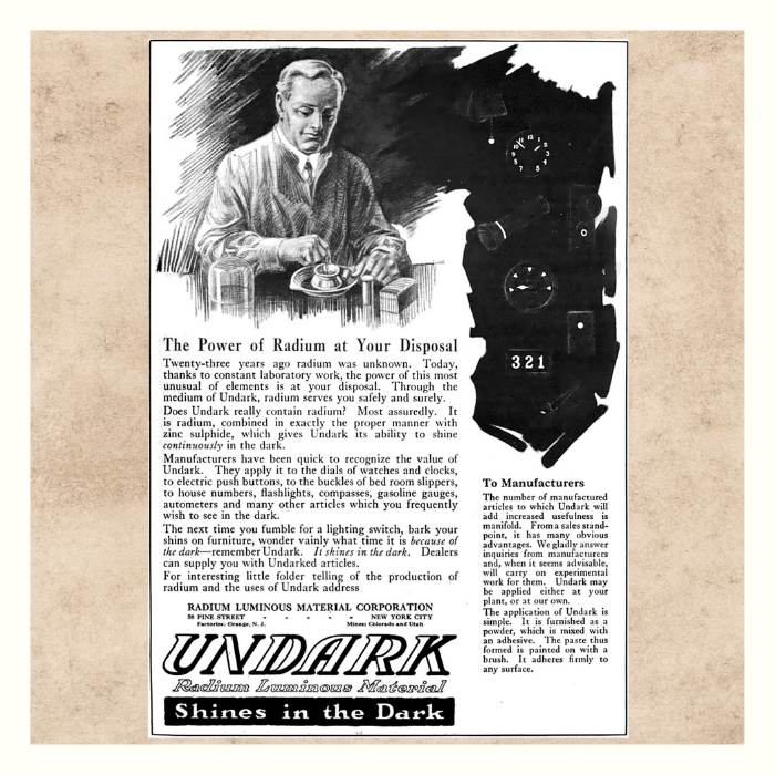 Advertisment for Undark