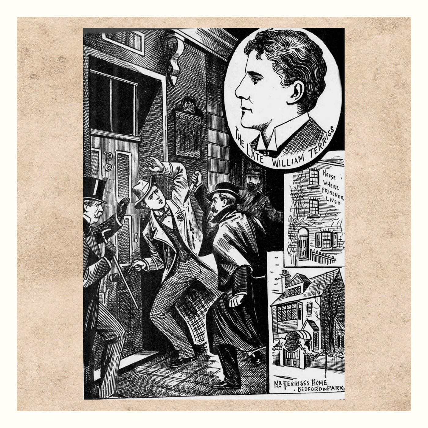 Illustrated Police News of the attack on Terriss