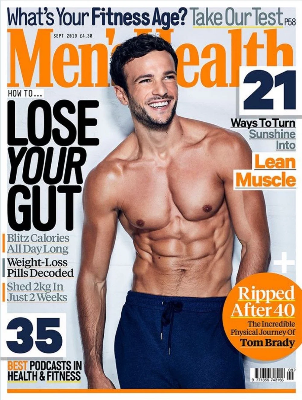 Men's Health Magazine Cover - September 2019