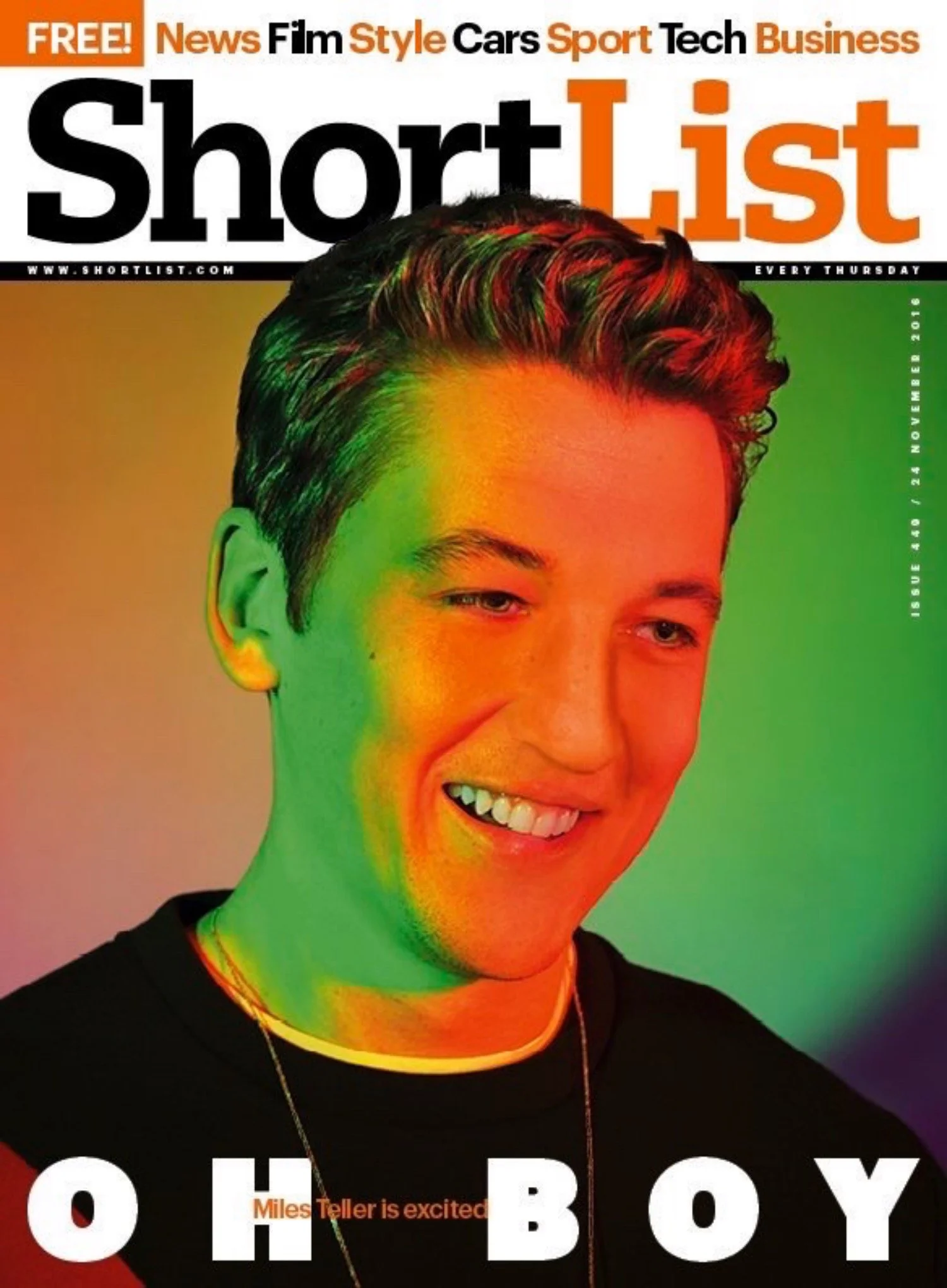 Miles Teller - Shortlist Magazine 449 Cover - 2016