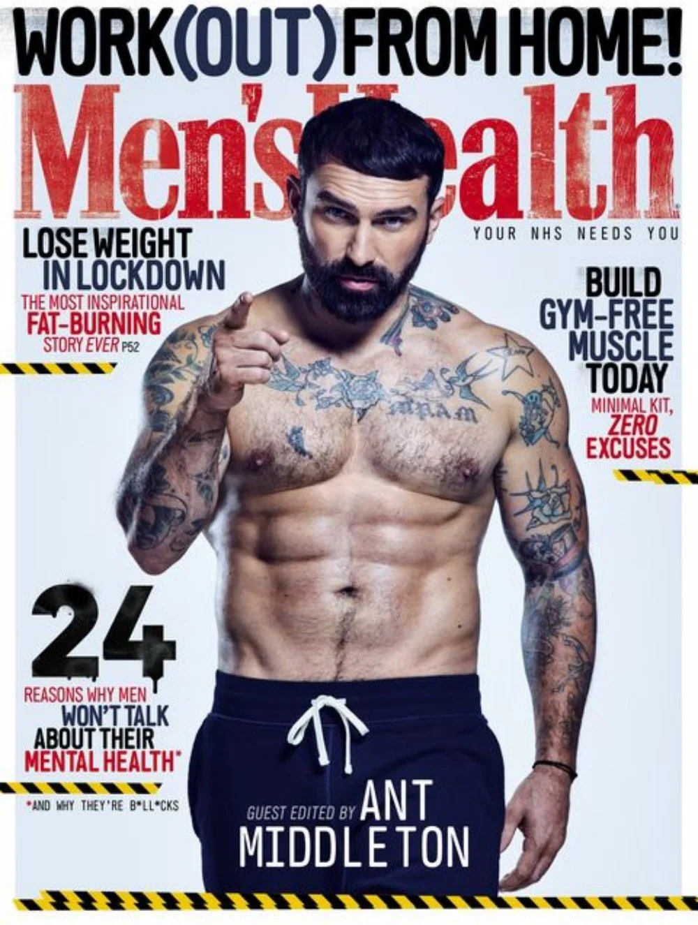 Ant Middleton - Men's Health Magazine Cover - 2020