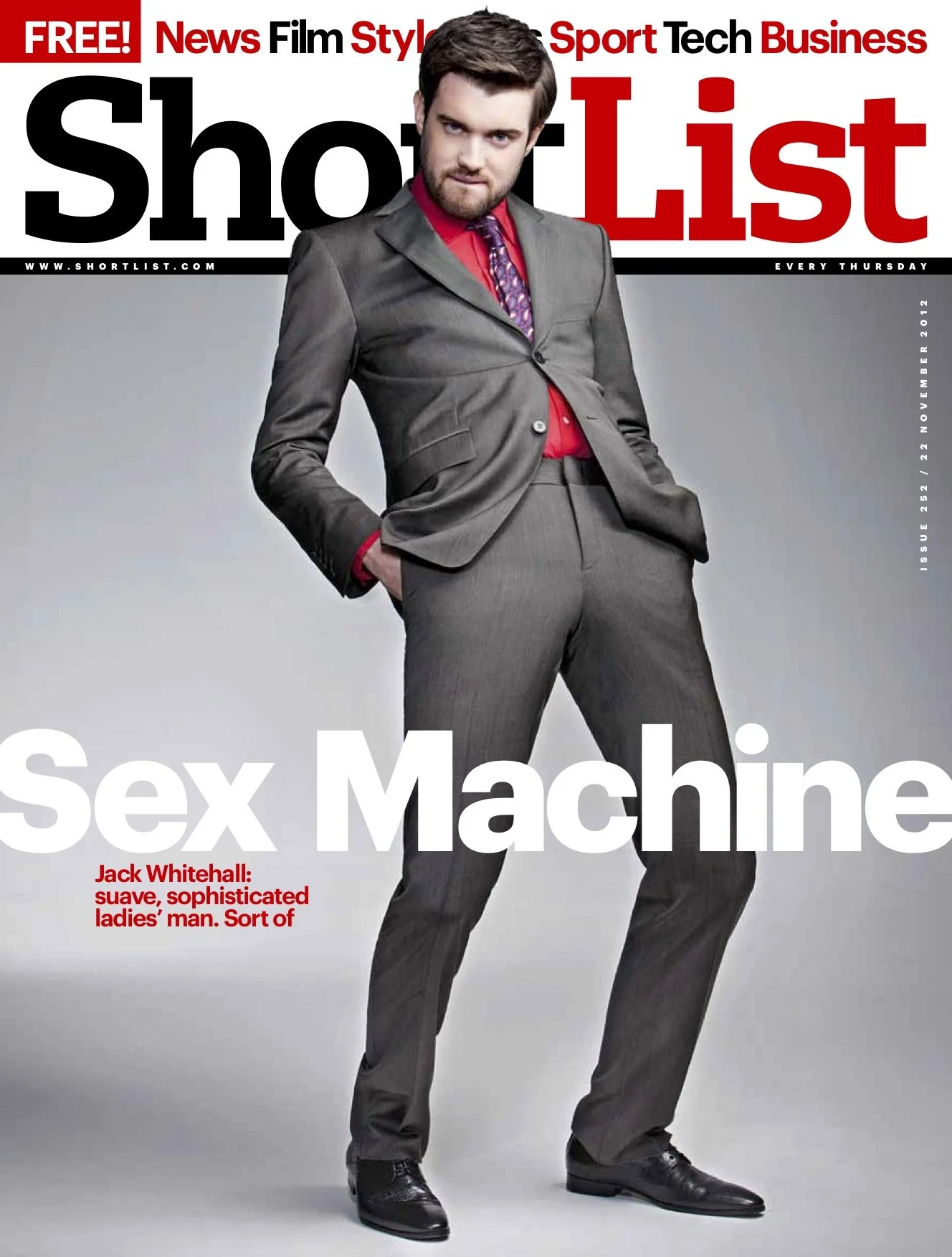 Jack Whitehall - Shortlist Magazine Cover 252- 2012