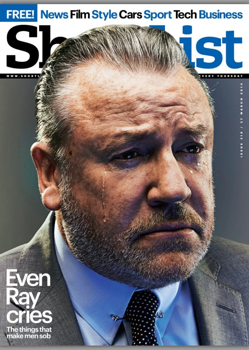 Ray Winstone - Shortlist Magazine 316 Cover - 2014