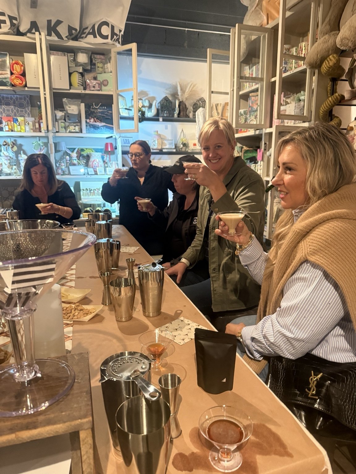 Guests enjoying an interactive espresso martini class by Pop's Premium Coffee