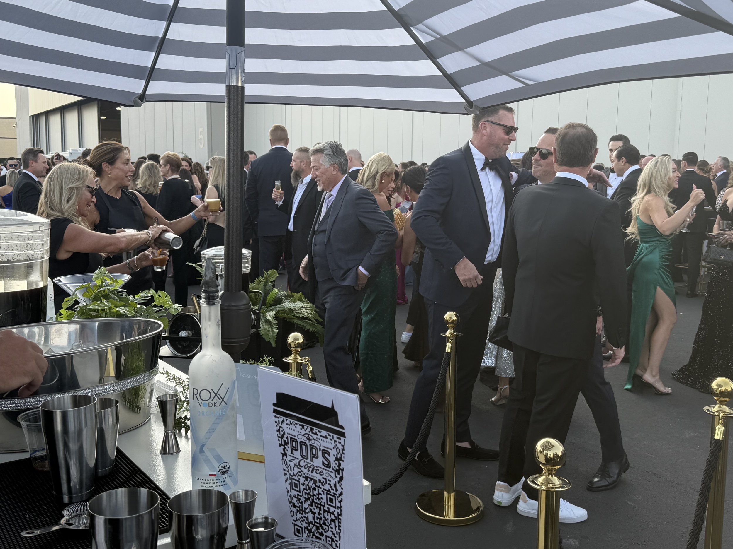 Pop's Premium Coffee serving guests at charity event Scottsdale.