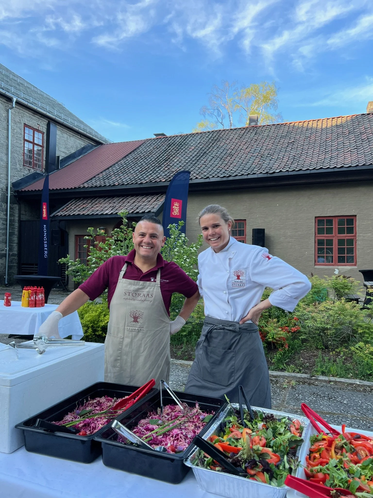 Kollegaer på catering
