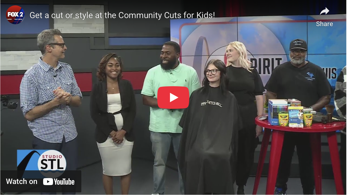 Get a cut or style at the Community Cuts for Kids!
