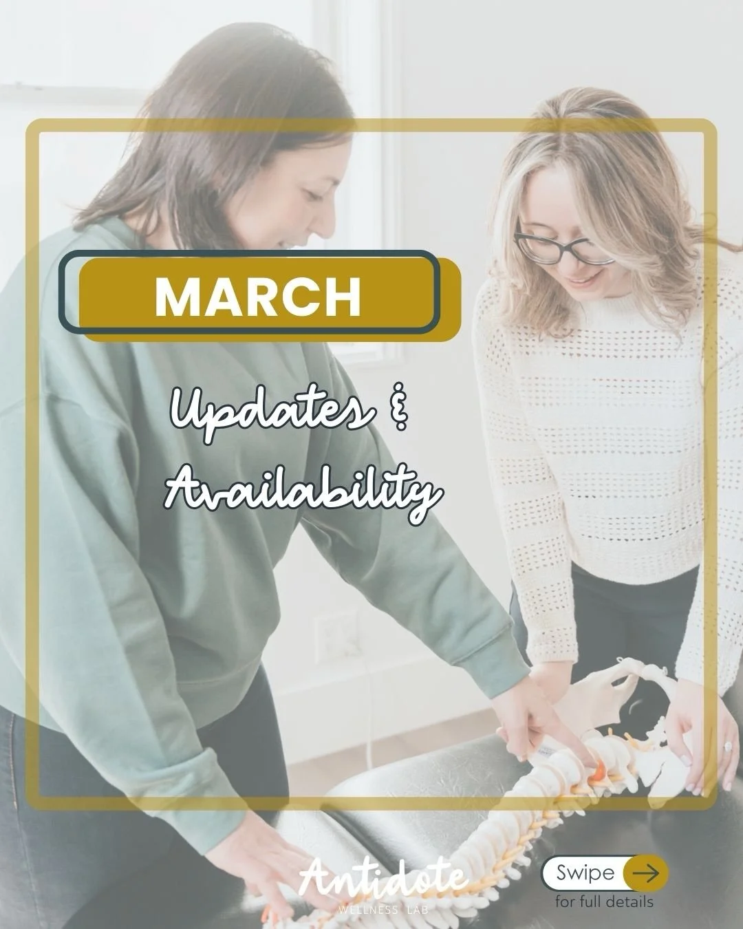 March availability is here 🌿✨

We&rsquo;re excited to welcome a new therapist to our team and introduce new MPS services, now available with select practitioners!

With expanded availability and fresh offerings, there&rsquo;s never been a better tim