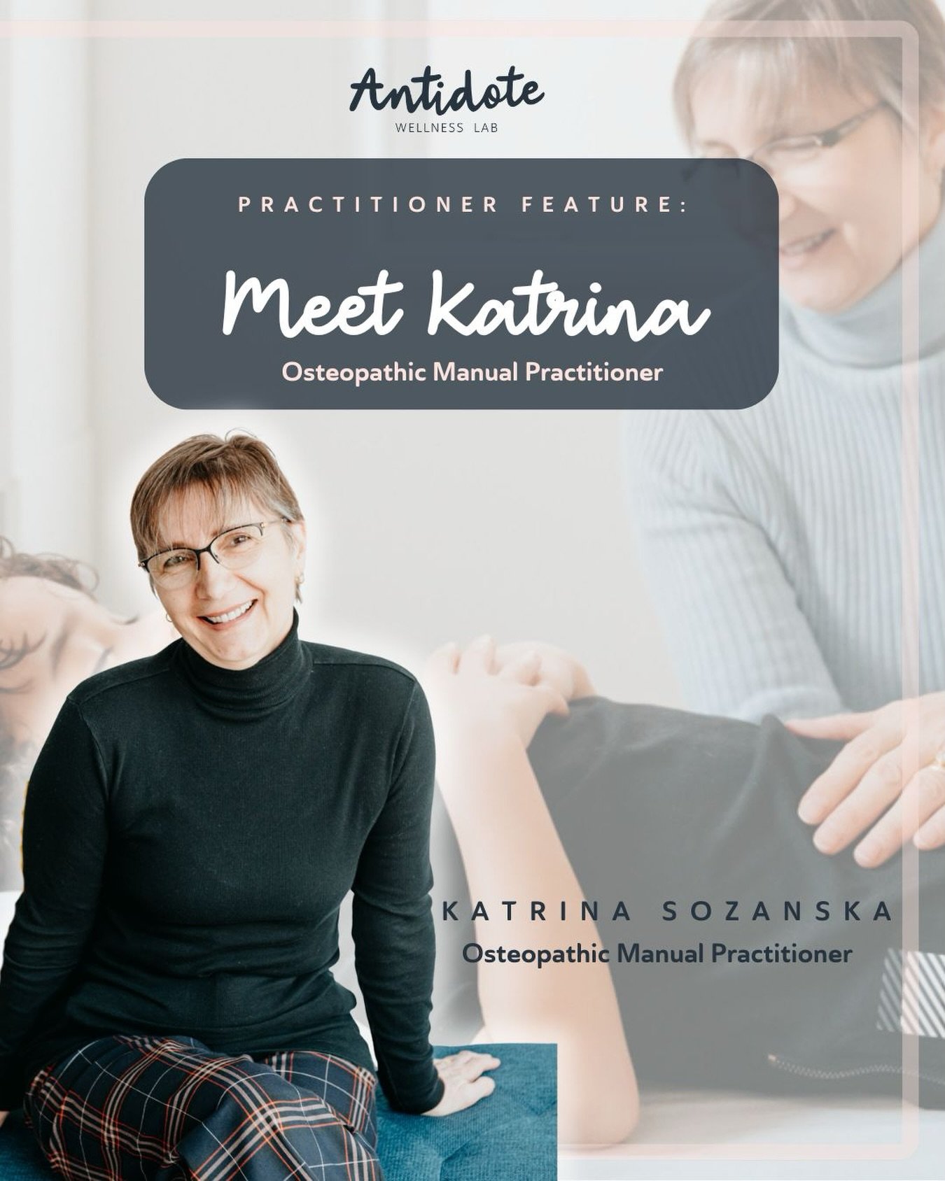 ✨ March Practitioner Feature: Katrina ✨

With over 25 years of experience in manual therapy, Katrina brings a depth of knowledge, precision, and care to every treatment. She supports patients through concerns like chronic and acute neck and back pain