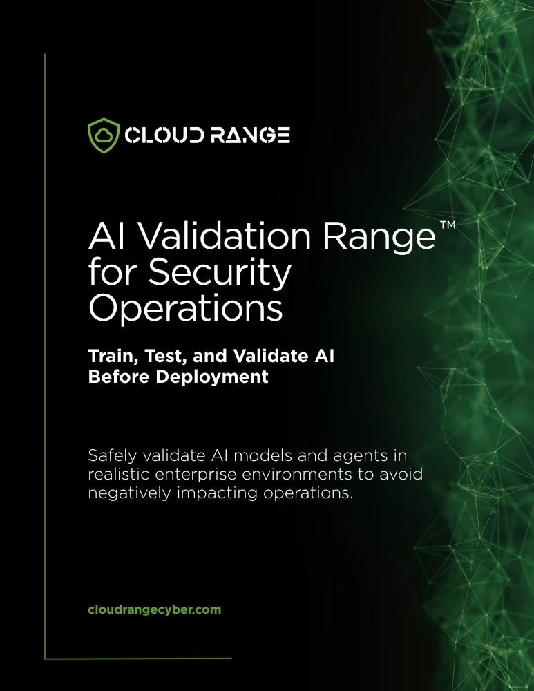 cover of ebook titled AI Validation Range for Security Operations Overview
