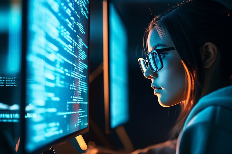 SOC analyst analyzing cyber attack simulation