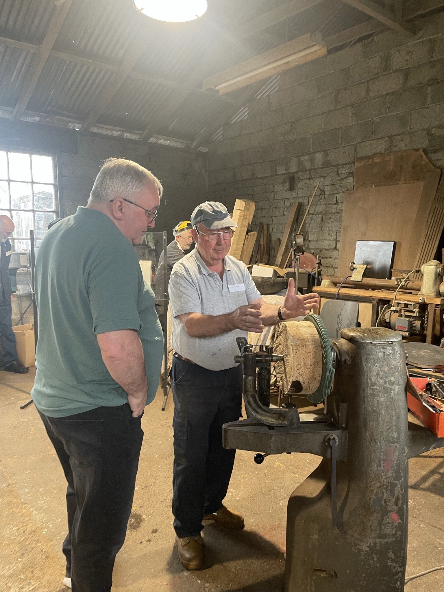 Paddy O'Connor showing the McNaughton Coring System