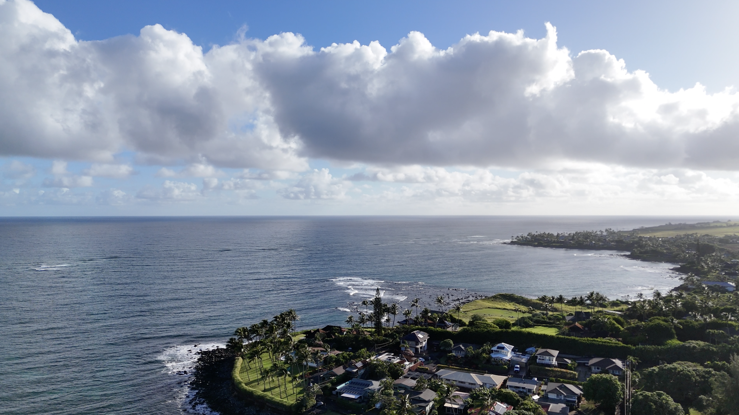 Aerial view of Kuau neighborhood on the North Shore of Maui Real Estate