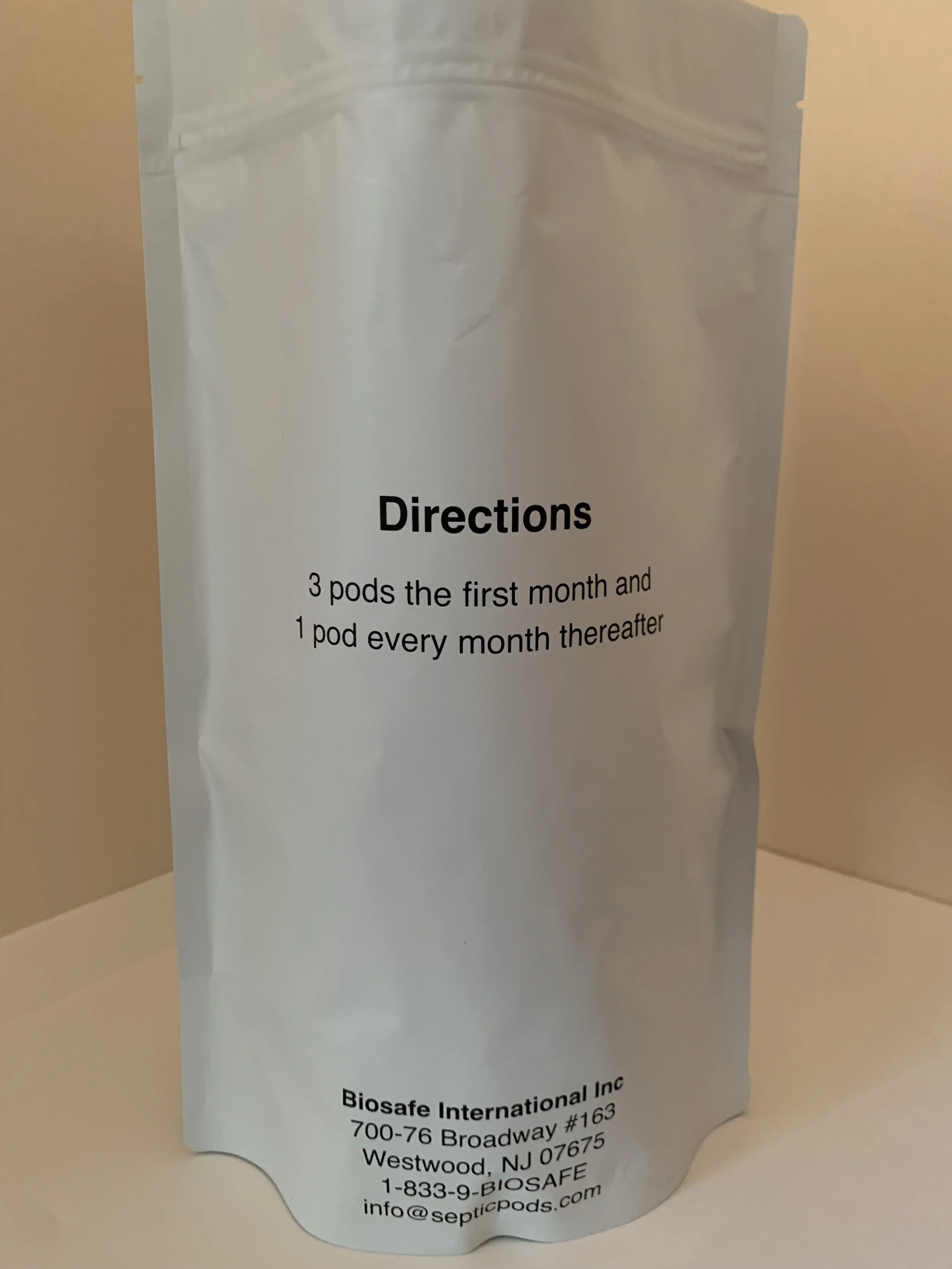 BioClean Septic Tank Treatment Pod — Biosafe a natural septic tank