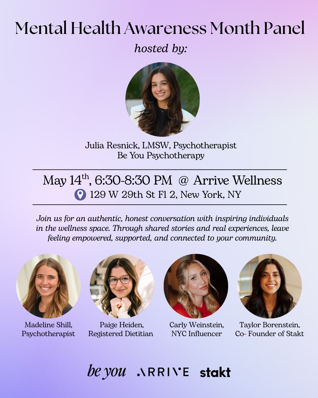 Mental Health Awareness Month Panel