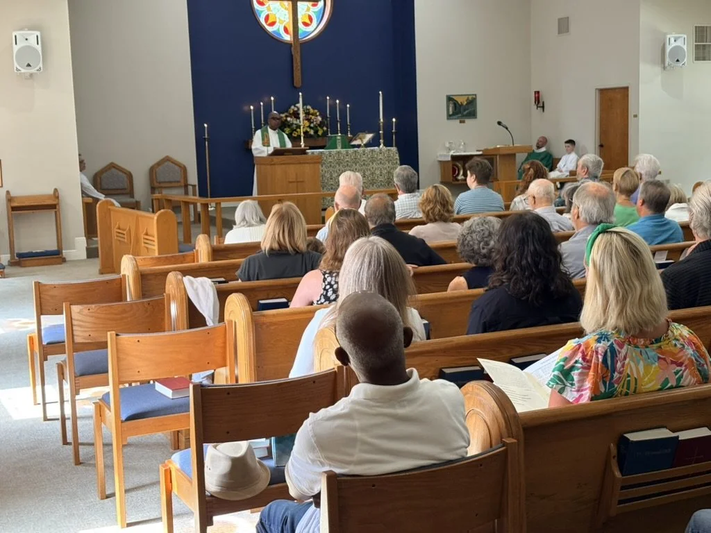 Fr. Lenworth delivering the homily - 8/9/2026