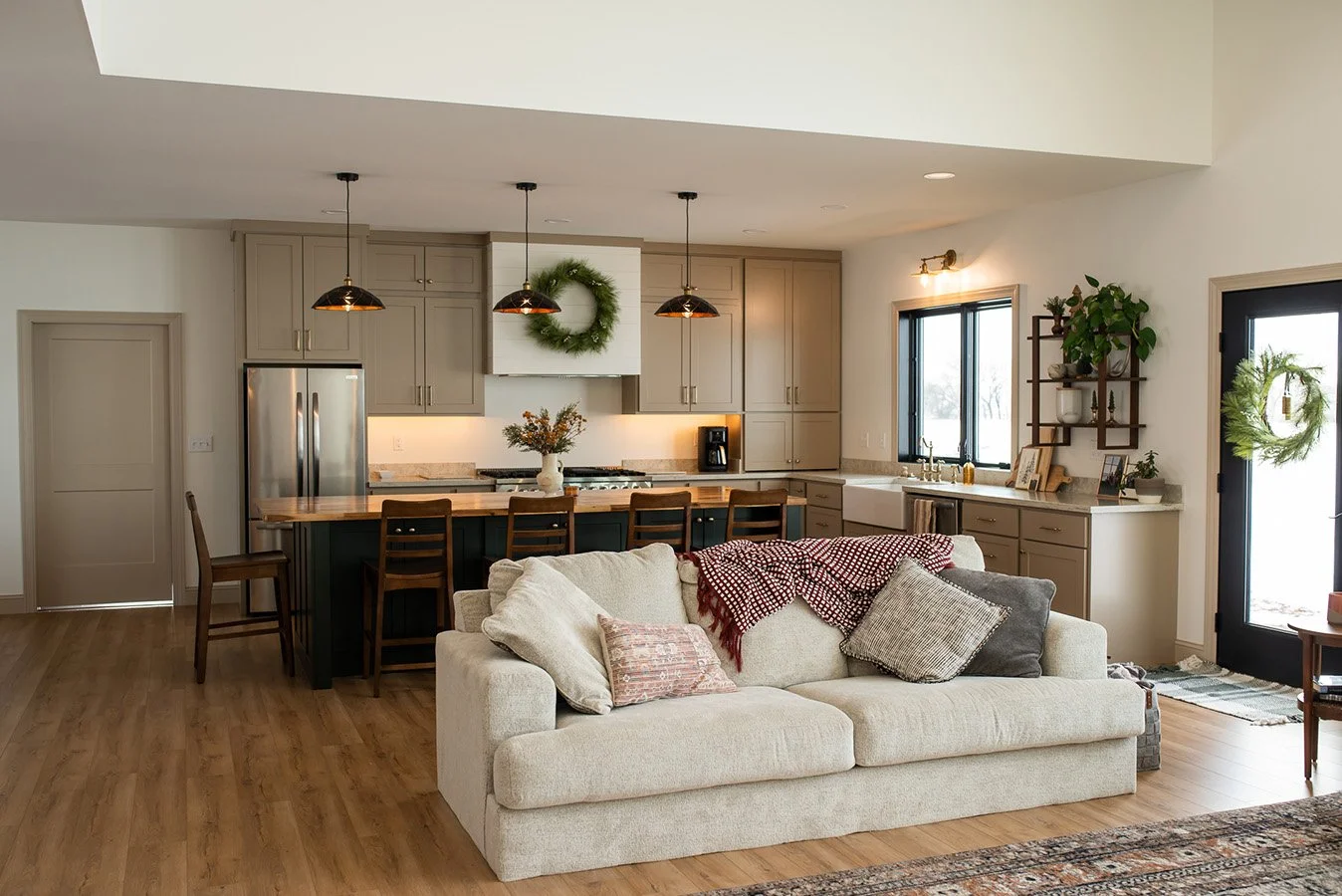 open concept living room