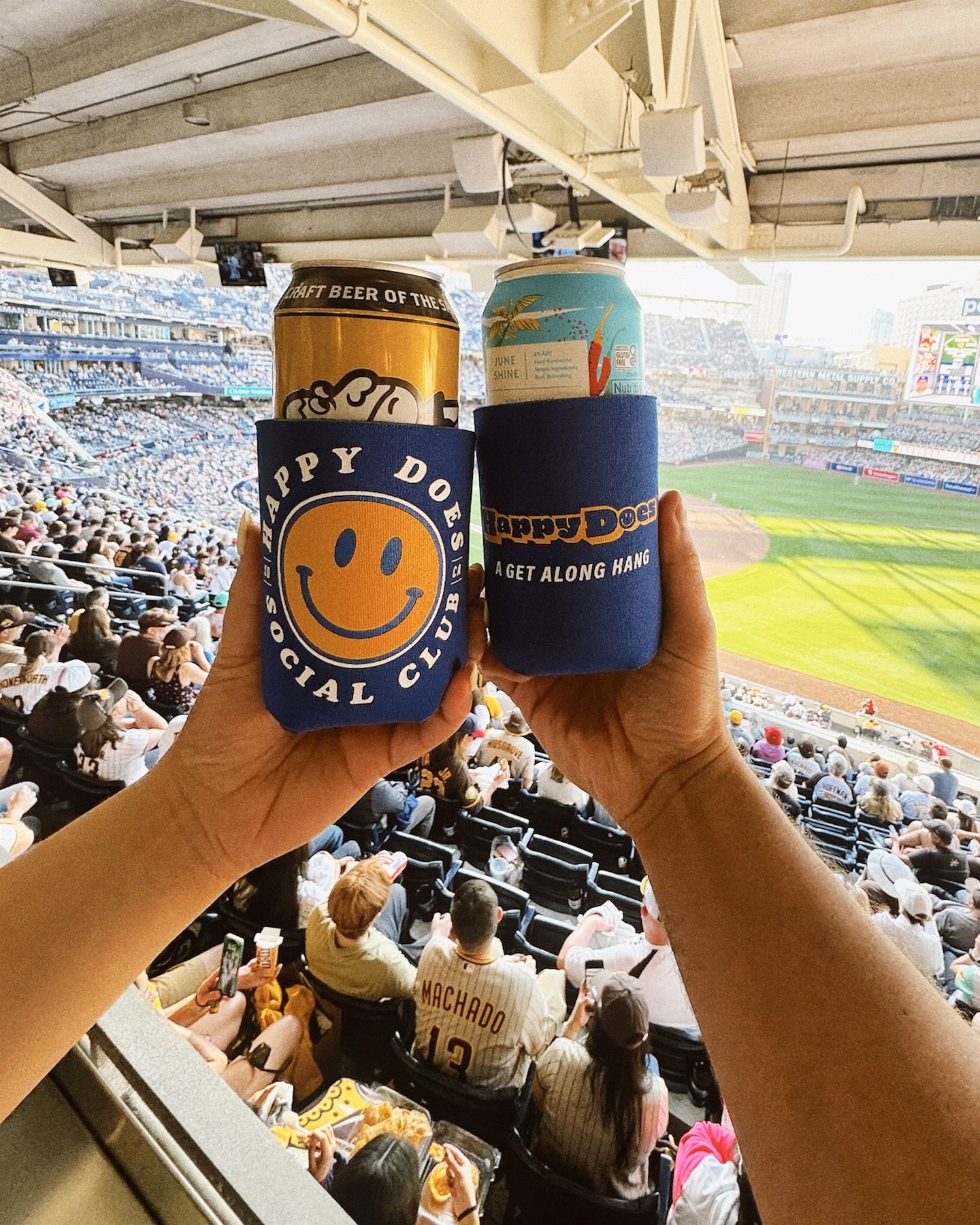 Heading to the game this weekend?! ⚾️ Come grab a HAPPY Koozie and bring it to the ballpark!