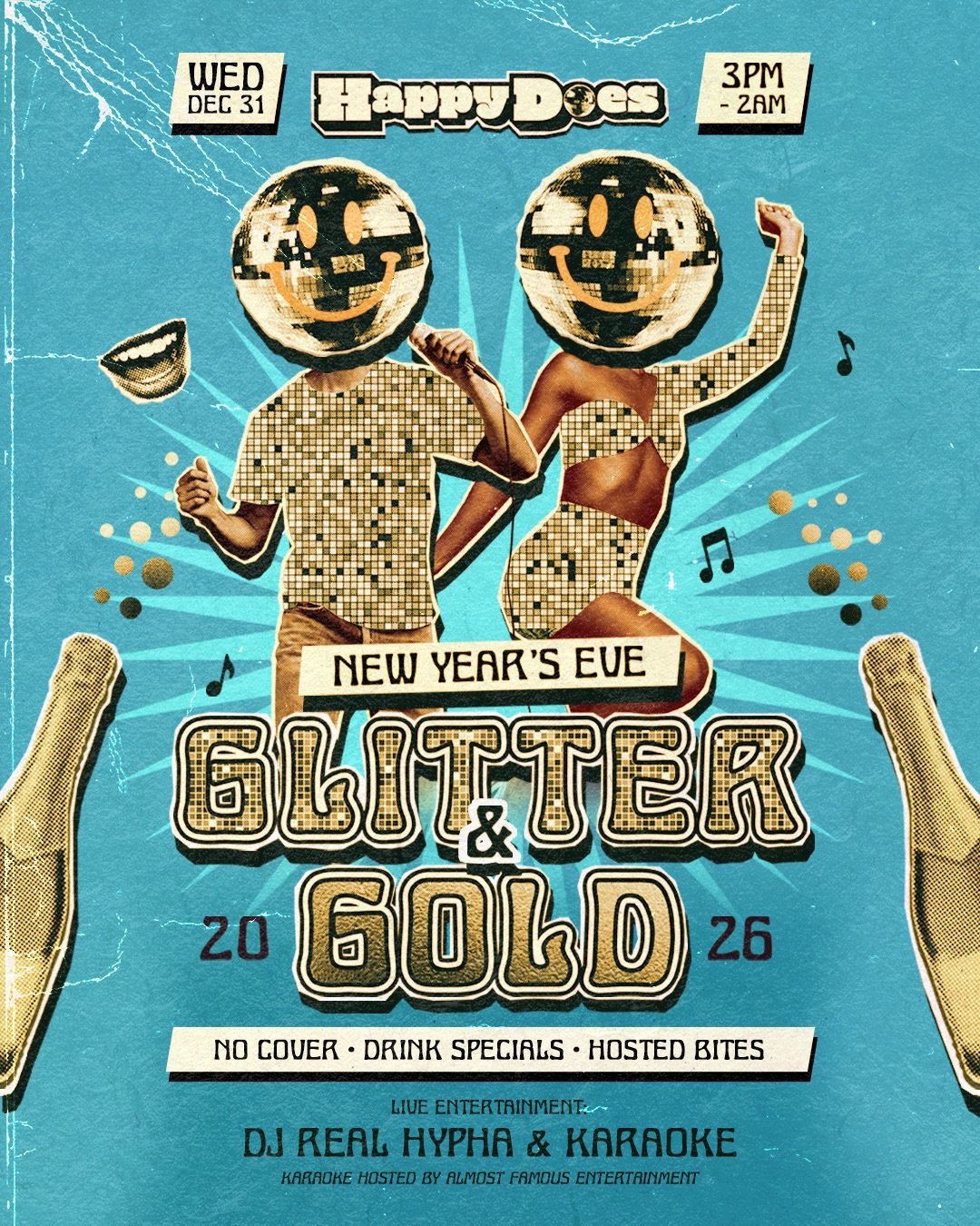 Make it a HAPPY New Year! 🥳🍾 Join us as we say goodbye to 2025 and hello to 2026 with $2.26 drink specials and a champagne toast at midnight! Play all the free games, party with @realhypha and get on the Karaoke stage. We&rsquo;ll celebrating the n