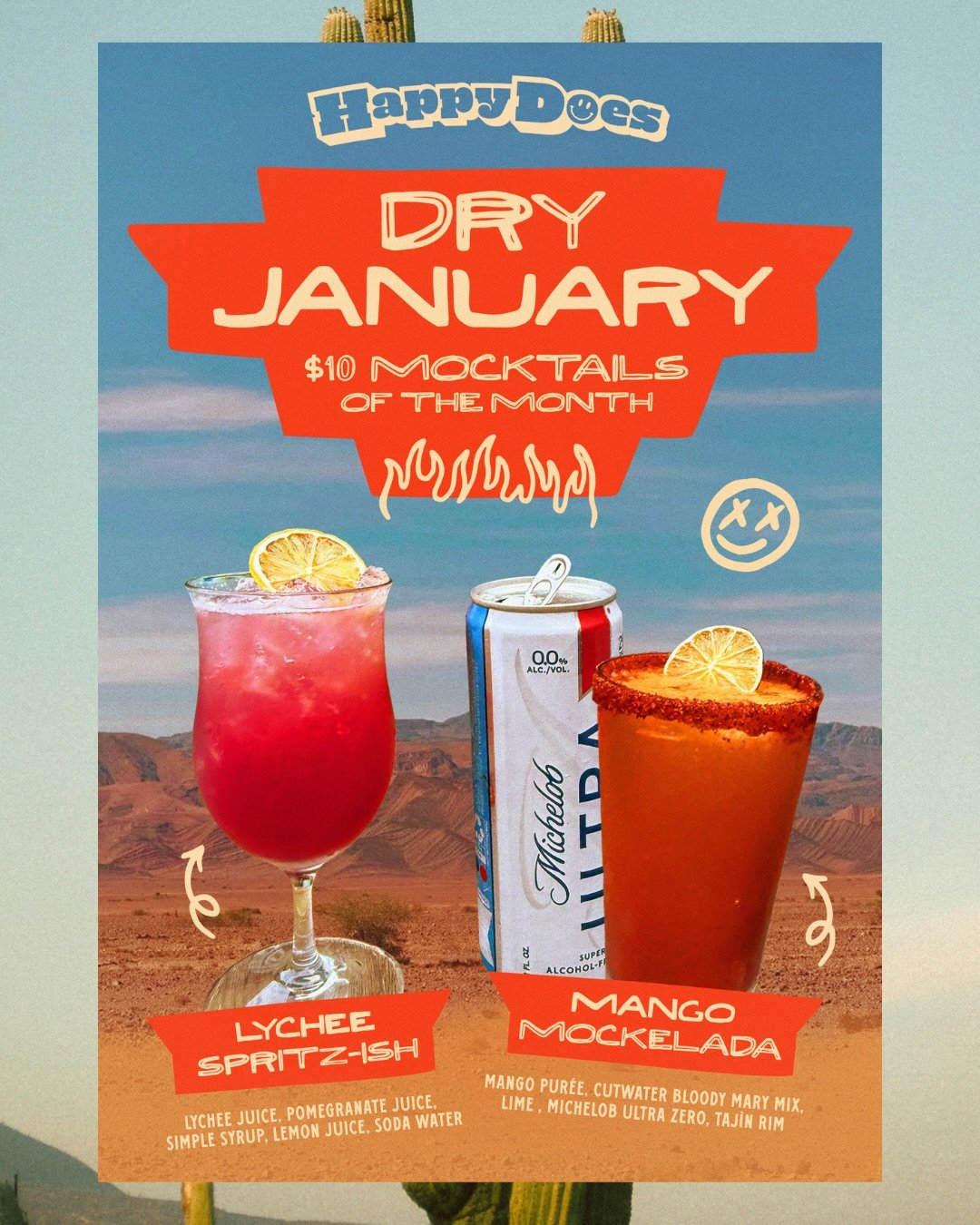 Dry January still going strong?! You&rsquo;re so brave 🫡 Be a social &ldquo;drinker&rdquo; with our Lychee Spritz-ish or Mango Mockelada for the rest of the month! 

Can&rsquo;t wait for 2/1 🥲
