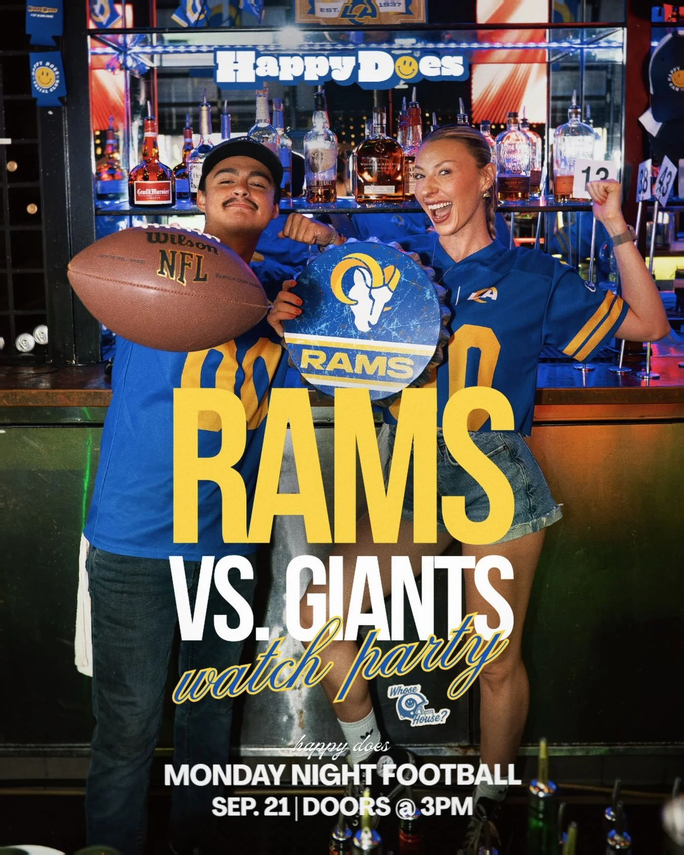 See you for @rams vs. @nygiants Monday Night Football 🏈 We&rsquo;ll be pouring drink specials and giving away @padres tickets. Grab a raffle ticket at the door! Open @ 3pm.