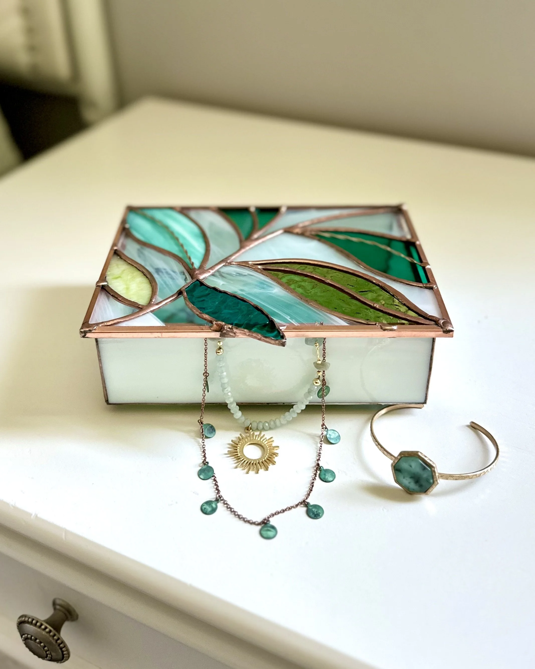 NEW!  Stained-Glass Jewelry Box Class