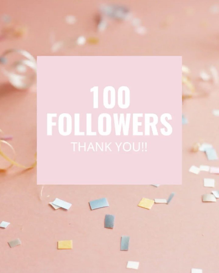 Last Thursday, at exactly 7:14pm, central standard time, something pretty cool happened&hellip; we reached 100 followers!!! (Cue balloons and confetti)

Every idea, every business, every dream begins somewhere. Thank you all for your support! Thank y