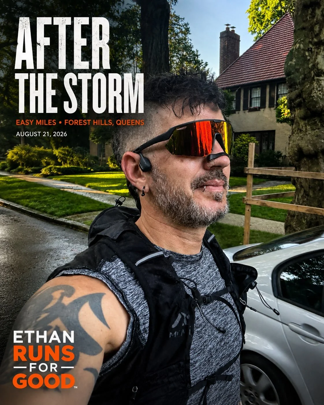 Last night, New York got absolutely hammered.

This morning: blue sky, wet streets, empty parks, and 3.55 easy miles through Forest Hills and Forest Park.

Nothing heroic today. Just 33 minutes at an easy effort, keeping the legs moving and letting t