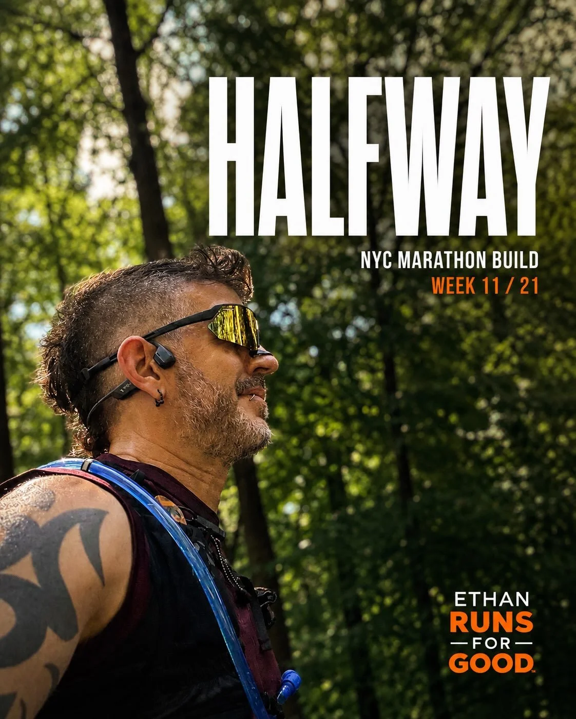 Halfway.

11 weeks down. 10 to New York.

Today was a 6.5-mile deload long run through Forest Park &mdash; nothing heroic, just the kind of work that keeps the build moving forward.

6.55 miles in 1:01:12. 9:20/mi average.

I did let the pace creep u