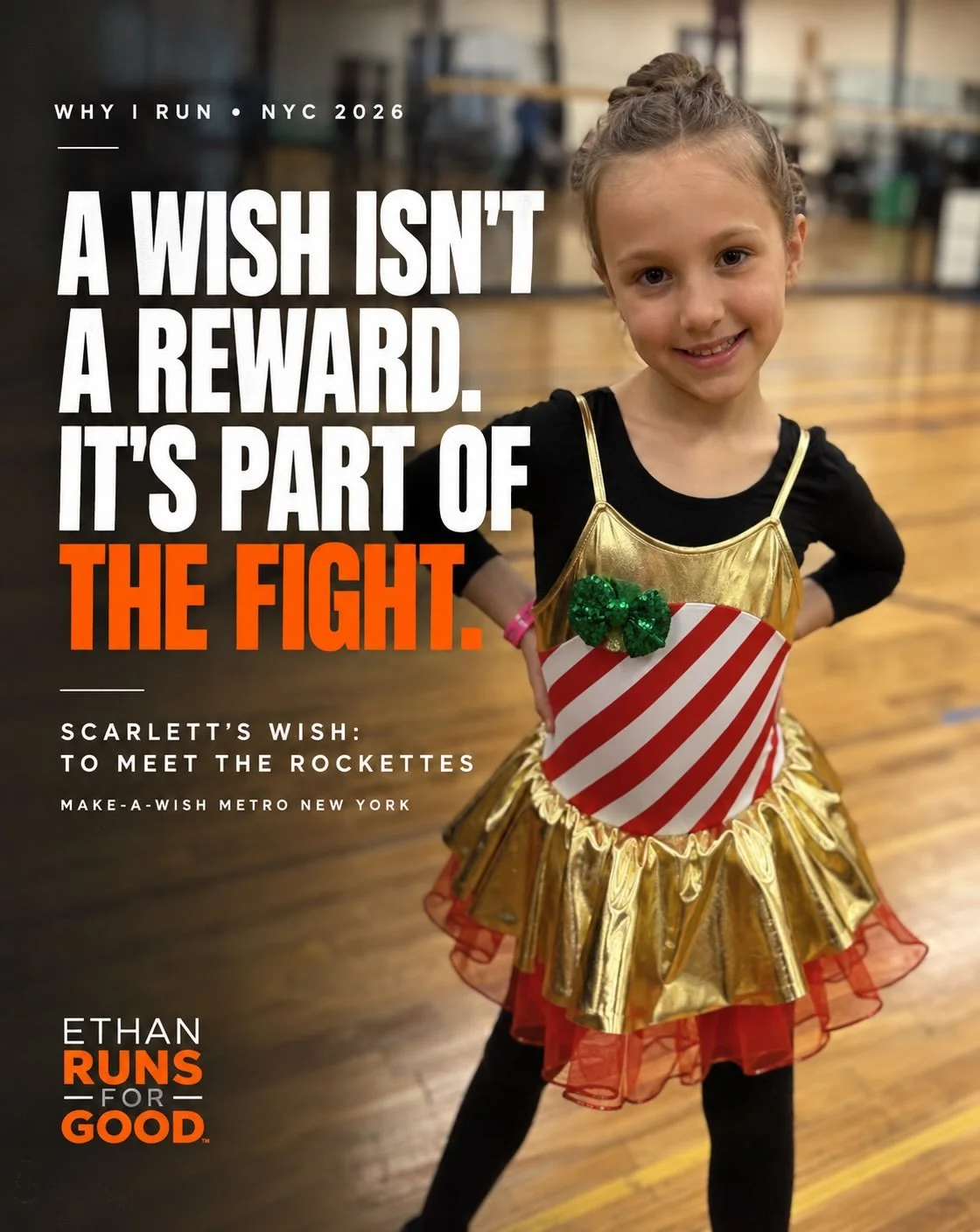 A wish isn&rsquo;t a reward.

It&rsquo;s part of the fight.

Scarlett went through a heart transplant. Her wish was to meet the Rockettes &mdash; and what she talks about afterward isn&rsquo;t a prize. It&rsquo;s joy. Connection. Something extraordin