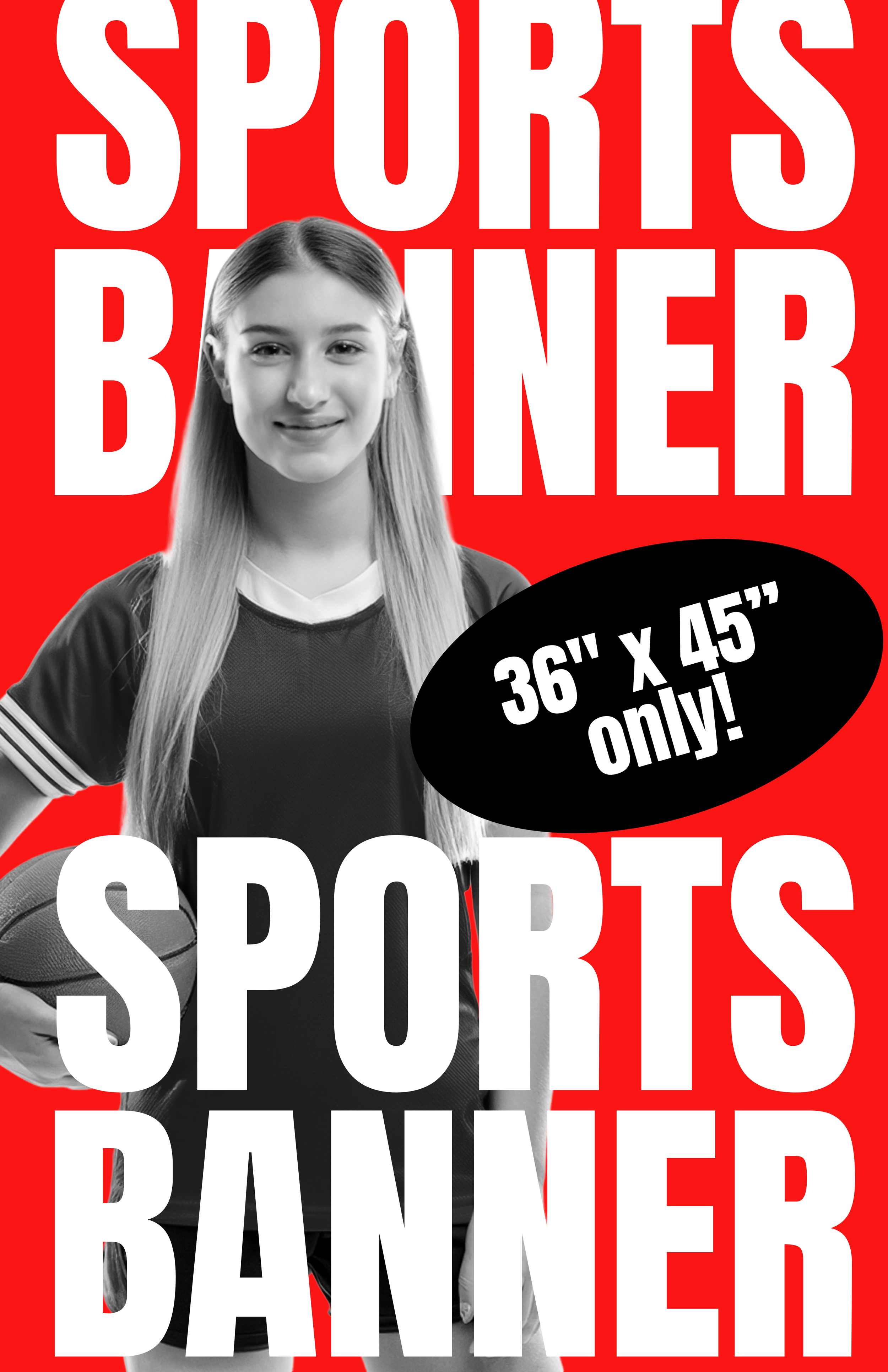 Sports Banner - 36" x 45"