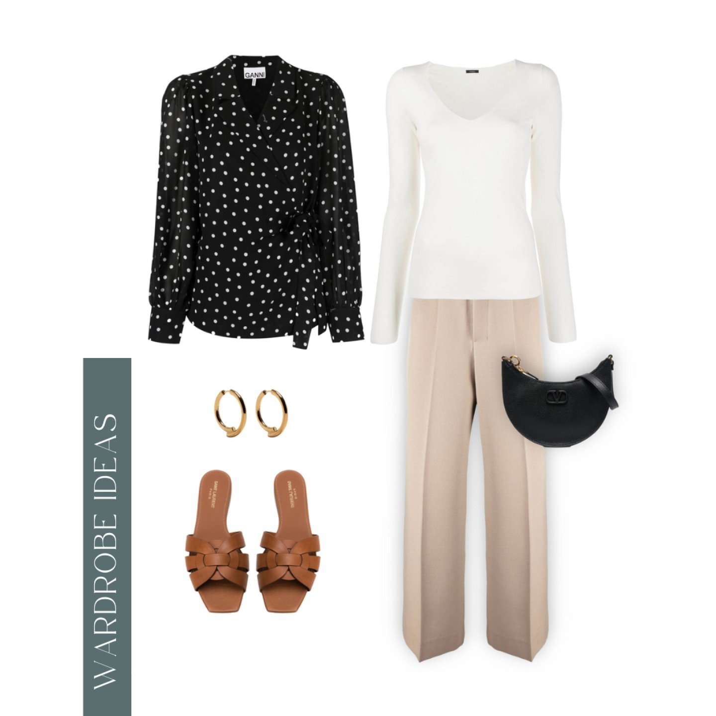 📸WARDROBE IDEAS 📸 RELAXED CORPORATE
Camel trousers and a v-neck long sleeve are a perfect combination for the woman looking for a less structured style, but still in the corporate realm. you could even throw on a blazer to elevate this look.

Anoth