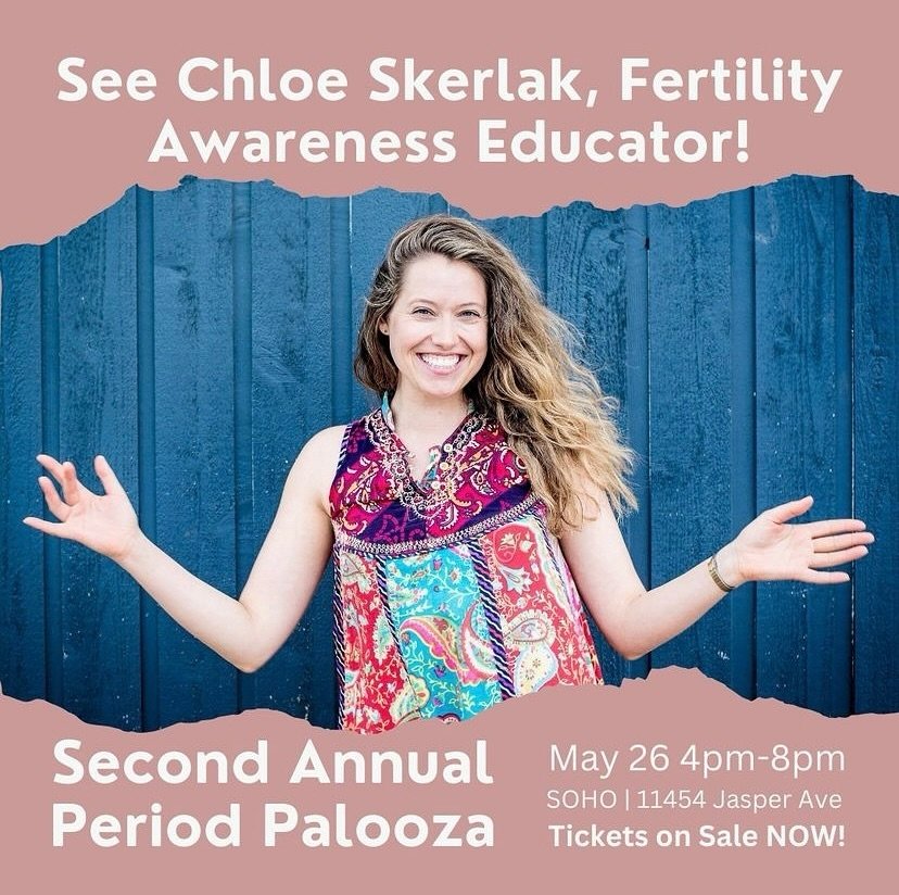 I&rsquo;m bloody excited to be a part of this year&rsquo;s #PeriodPalooza! 🎈💃🍷

May 26 from 4 - 8 pm
Edmonton, AB @sohoyeg  
Along with my presentation and a hilarious sketch comedy with @girlbrainyeg, there will also be: 
🩸Silent auction
🩸Signa