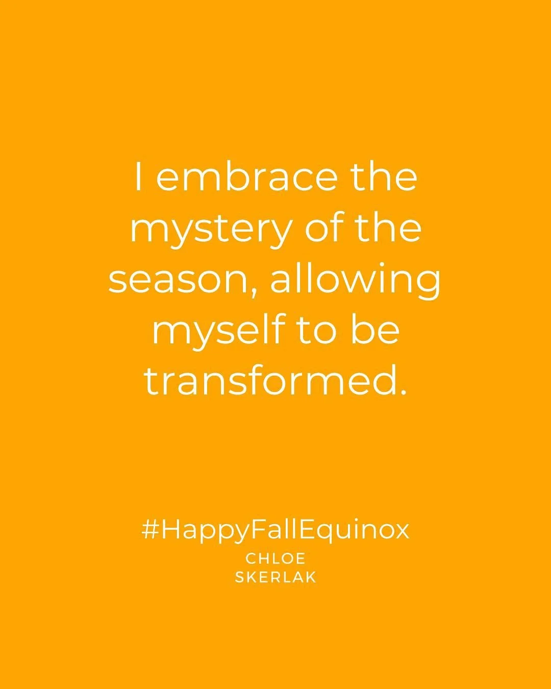Take what affirmation you need this season and drop your tips for making Fire Cider in the comments! #HappyFallEquinox