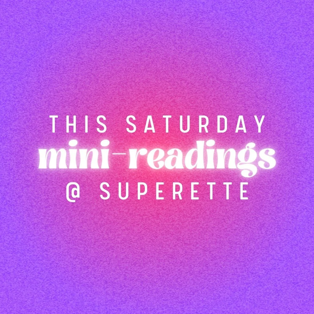 I love it when I get a chance to do in-person readings! Please join me at @superette.gnv for mini-readings in the garden this Saturday, 9/21, from 6-9pm. There will also be a DJ, tarot, good food, impeccable vibes, and ambiance! 

The end of 2024 is 