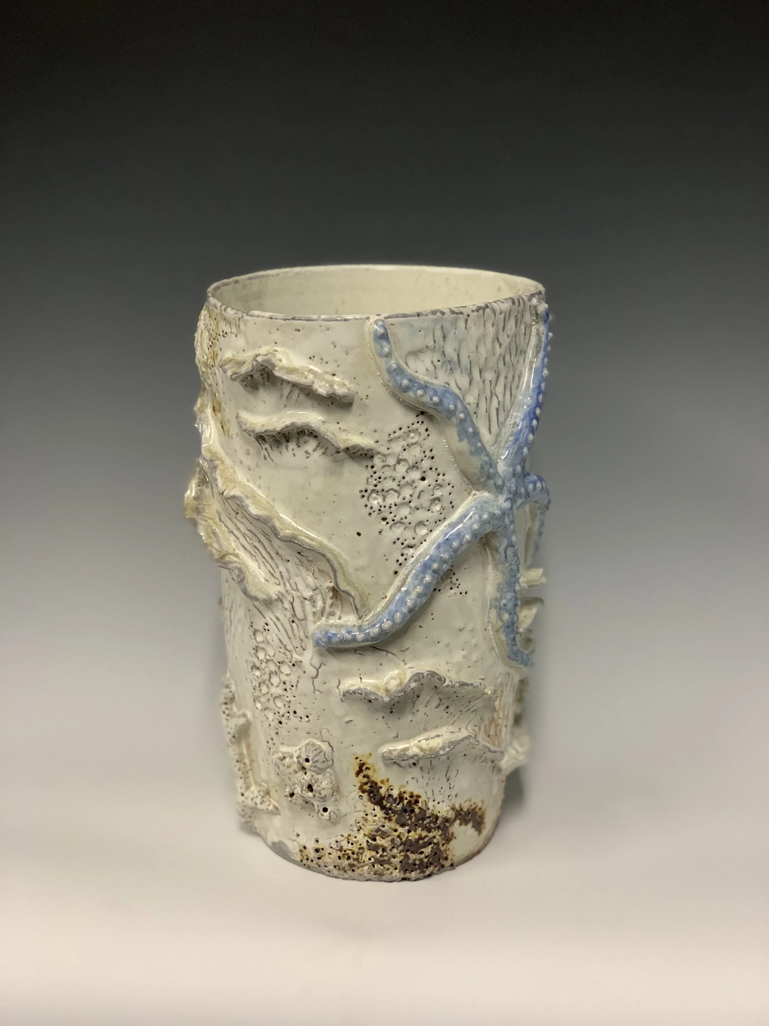 Wood-fired sculptural ceramic vase.
Created: Jacksonville University, 2019.
