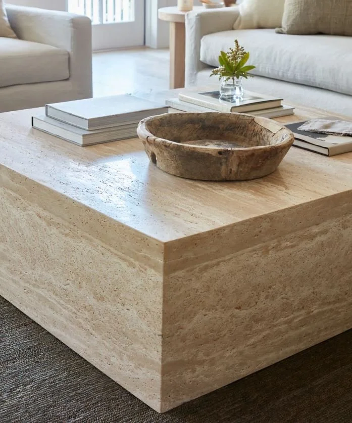 Jenni Kayne - Table Sur- Square - Travertine