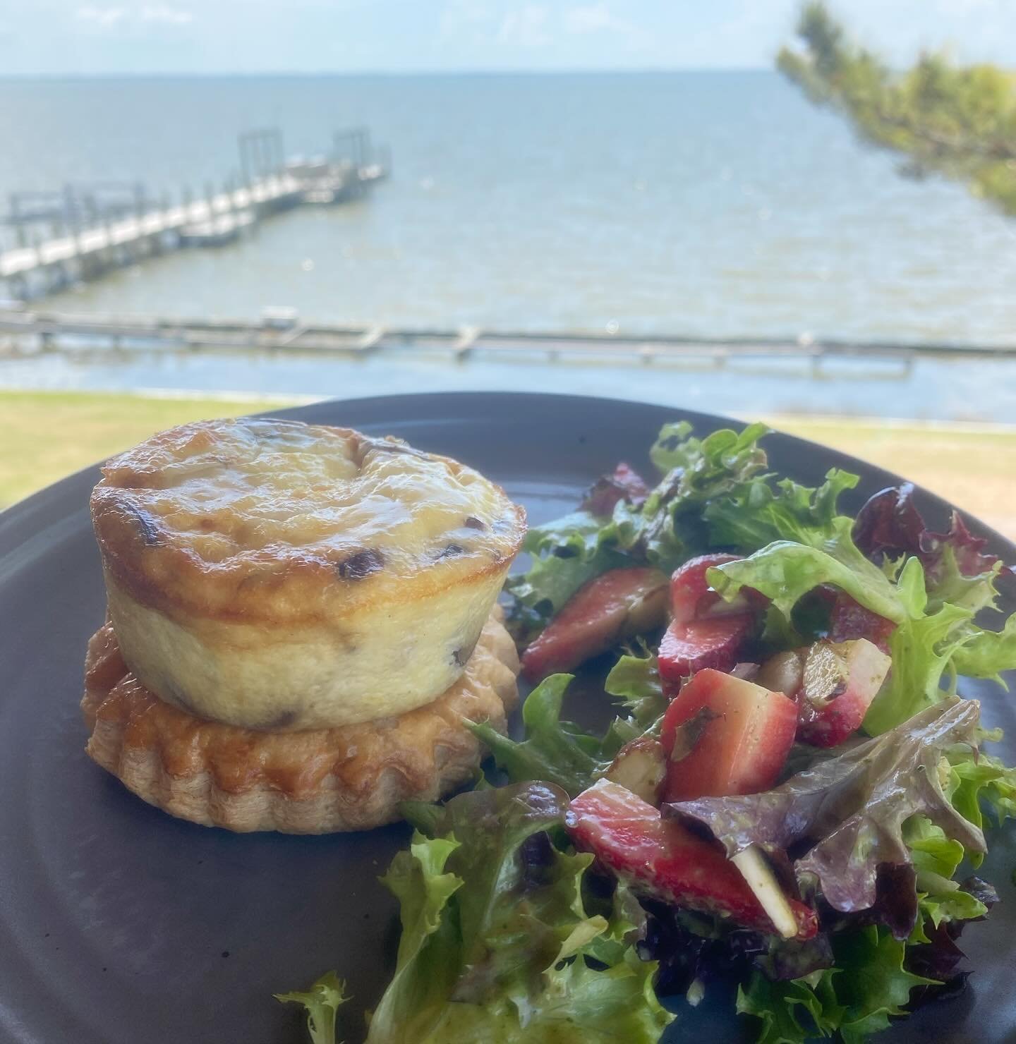 The kitchen has some lovely specials planned for Mother&rsquo;s Day including this robiola cheese, asparagus, and cremini quiche with puff pastry crust and a strawberry salad. We&rsquo;re open for both brunch and dinner on Mother&rsquo;s Day and ever