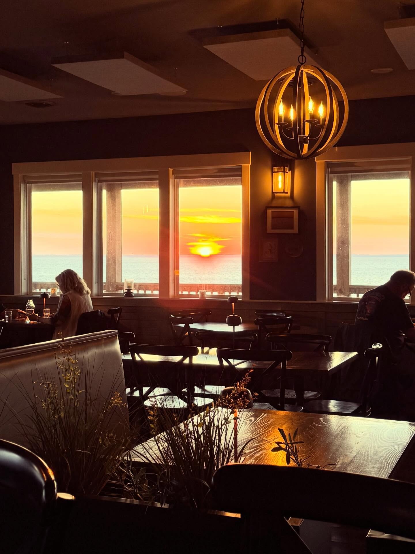 Today&rsquo;s the day! Our break is over and we can&rsquo;t wait to welcome you back to The Village. Join us for dinner every night this week, and lunch Friday - Sunday. Cheers! 
&bull;
#obxvillage #waterfrontdining #obxsunsetview #doducknc #townofdu