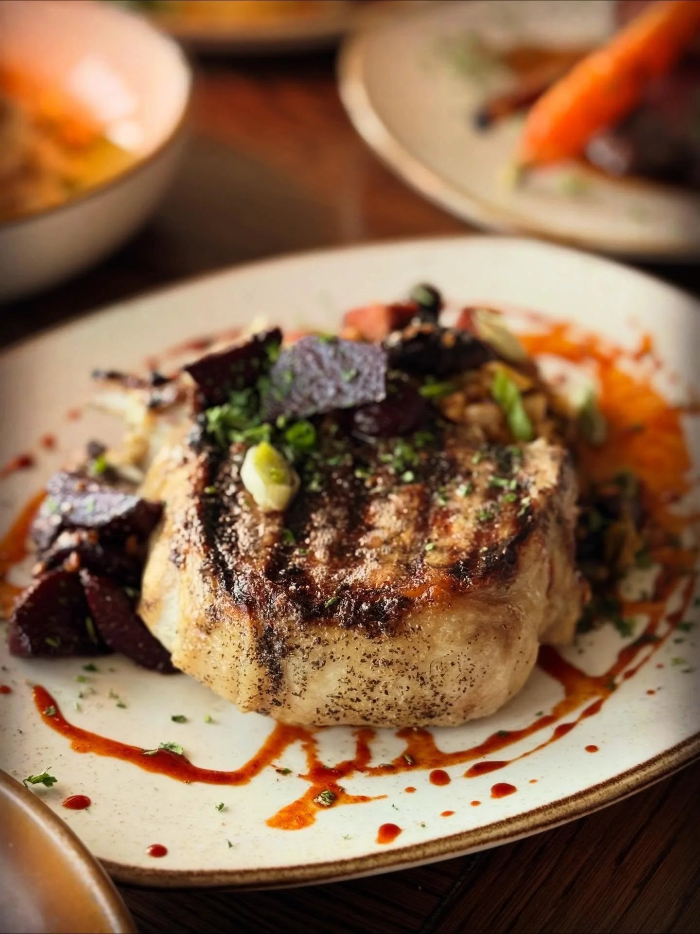 Spring has arrived at The Village! 🌸
Our new spring menu launches today, featuring Chef Mike Thomas&rsquo; fresh, seasonal takes. Think grilled Duroc pork chop, local greentail shrimp &amp; grits, New Zealand elk rack, and elevated appetizers. See t