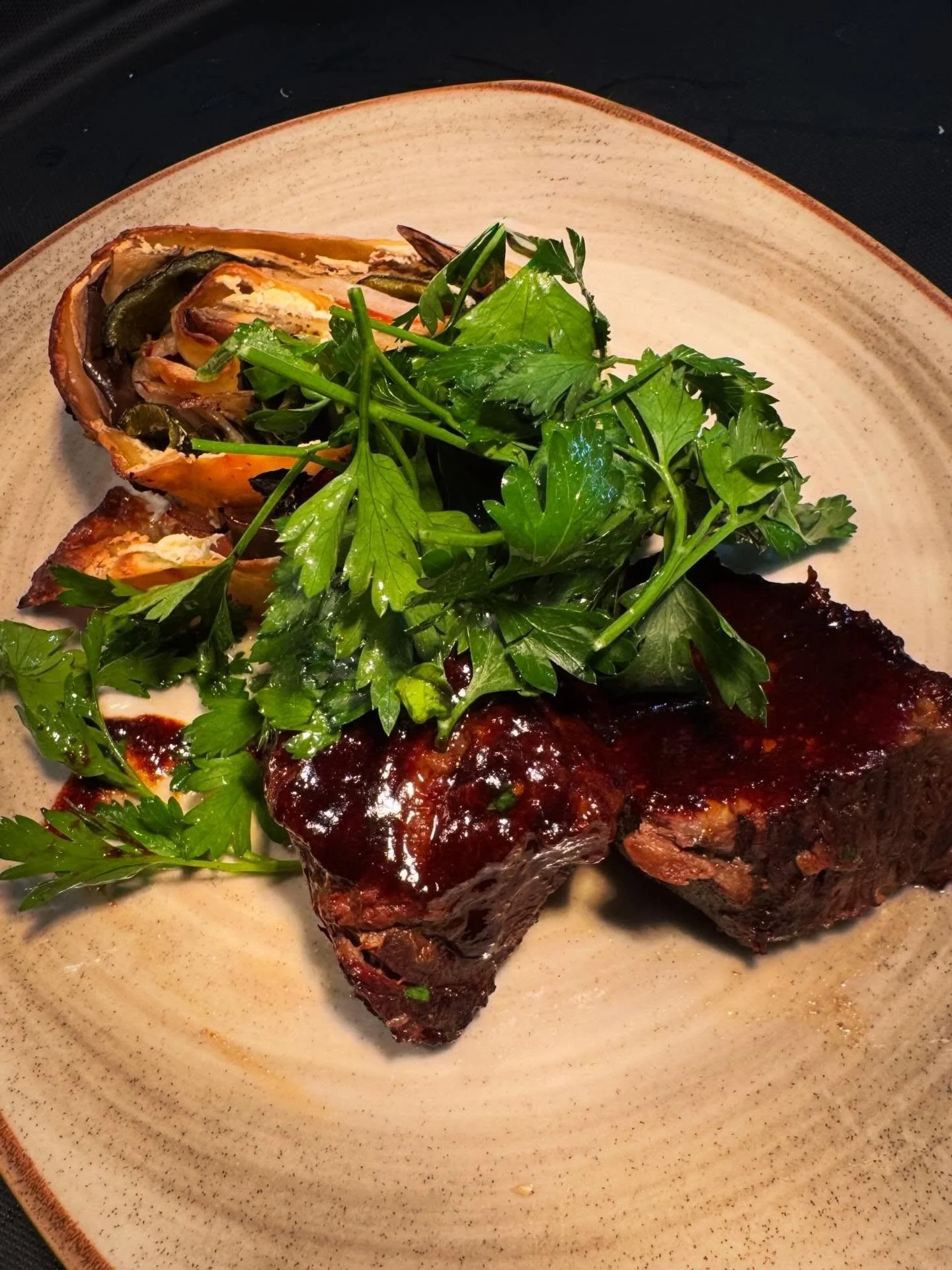 Have you tried our braised beef short ribs?  The melt-in-your mouth ribs might be the star, but our housemade pasta rotolo just might steal the show. Delicate sheets of housemade pasta are rolled with roasted spring vegetables and Italian cheeses for